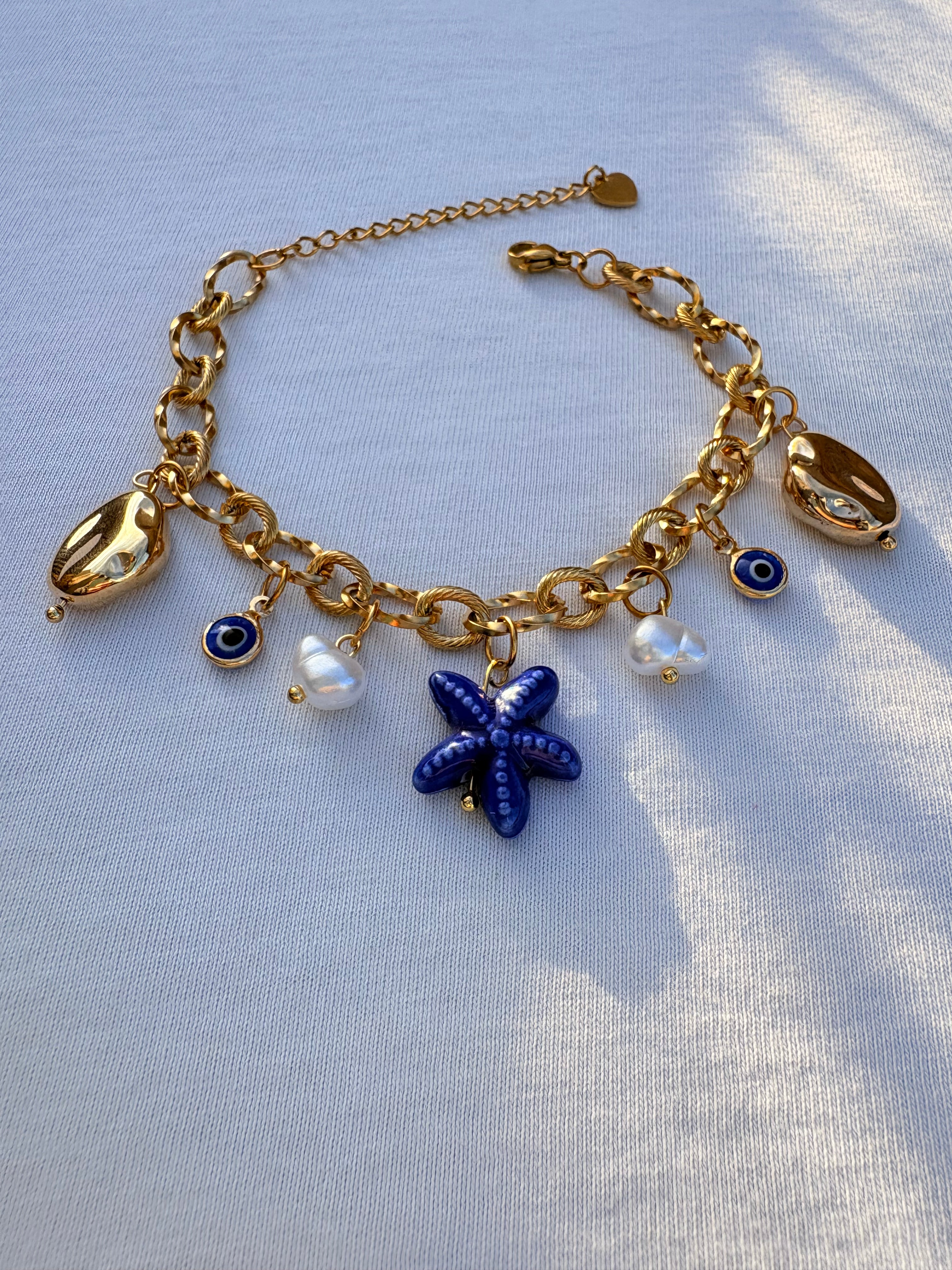 Bracelet breloque Shanon en acier inoxydable