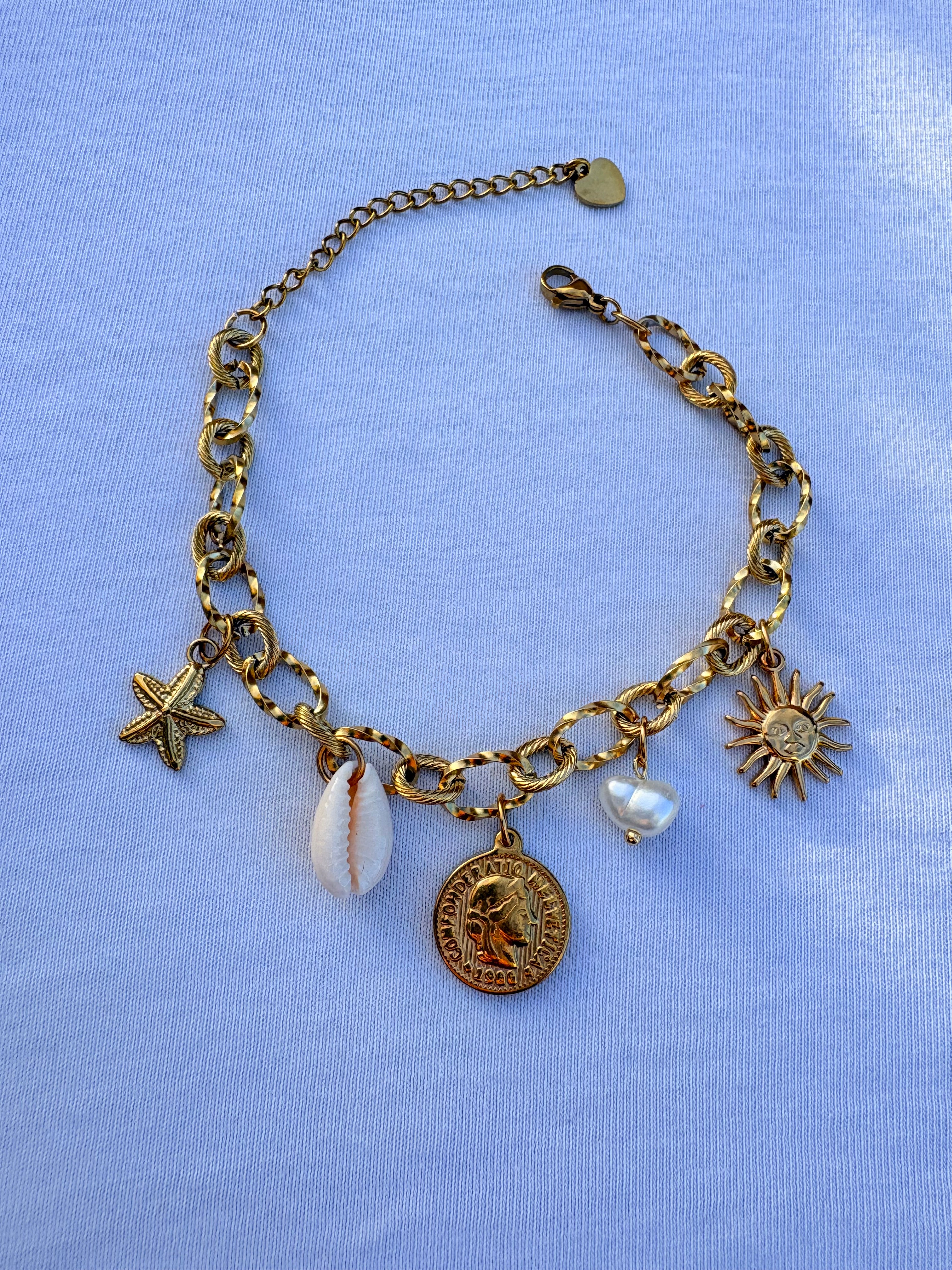 Bracelet johanna breloque en acier inoxydable