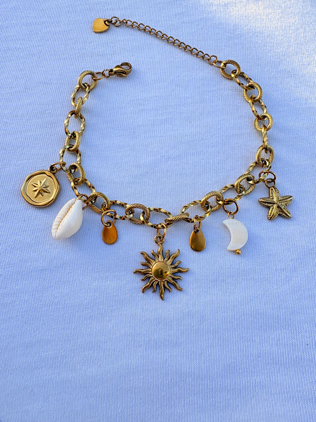 Bracelet breloque Mona en acier inoxydable