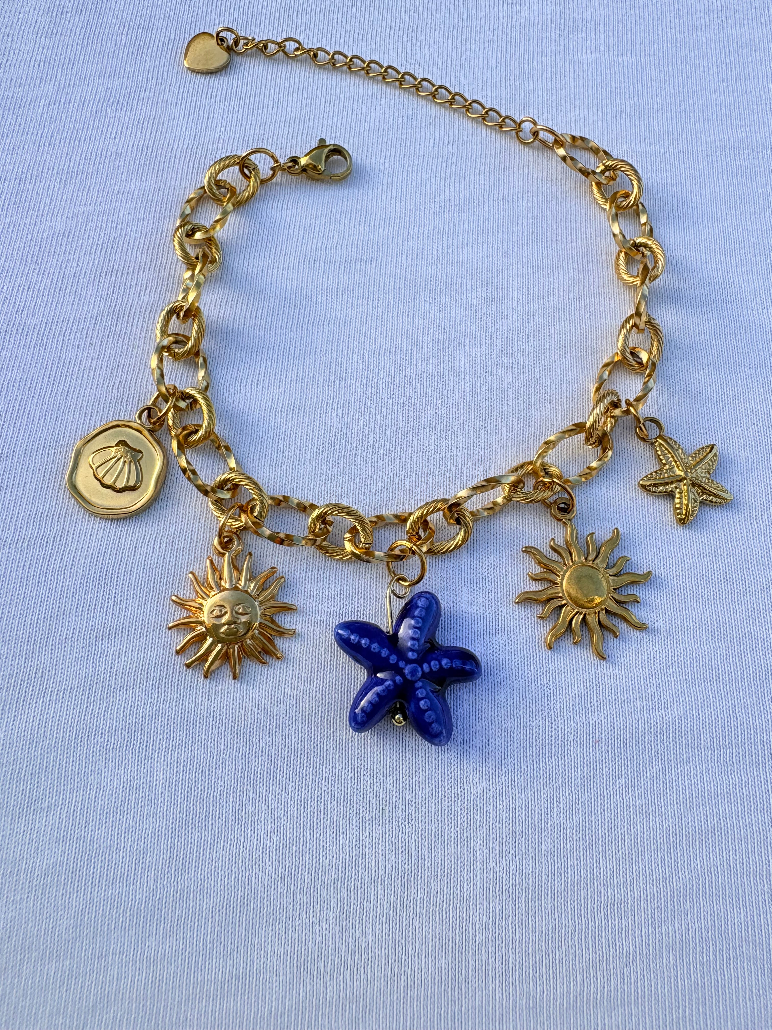 Bracelet breloque Spencer en acier inoxydable