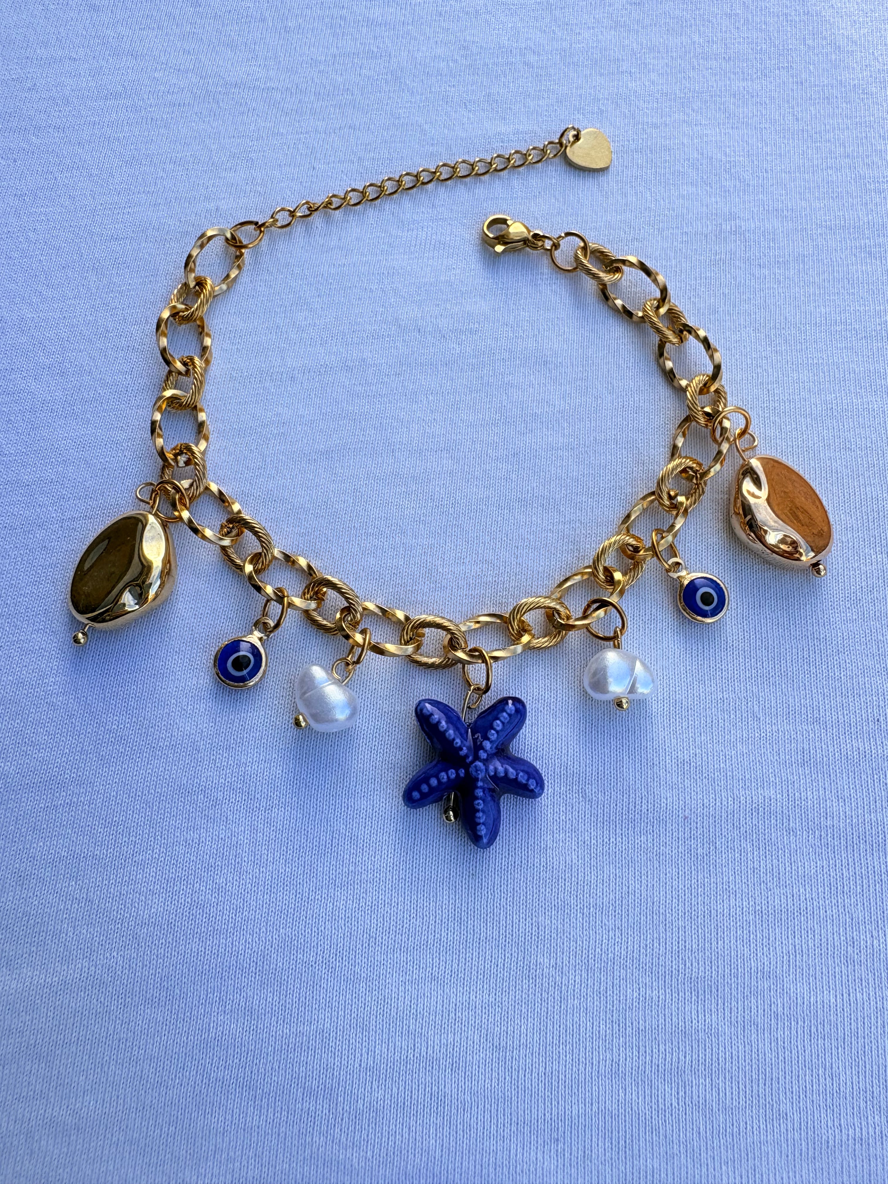 Bracelet breloque Shanon en acier inoxydable