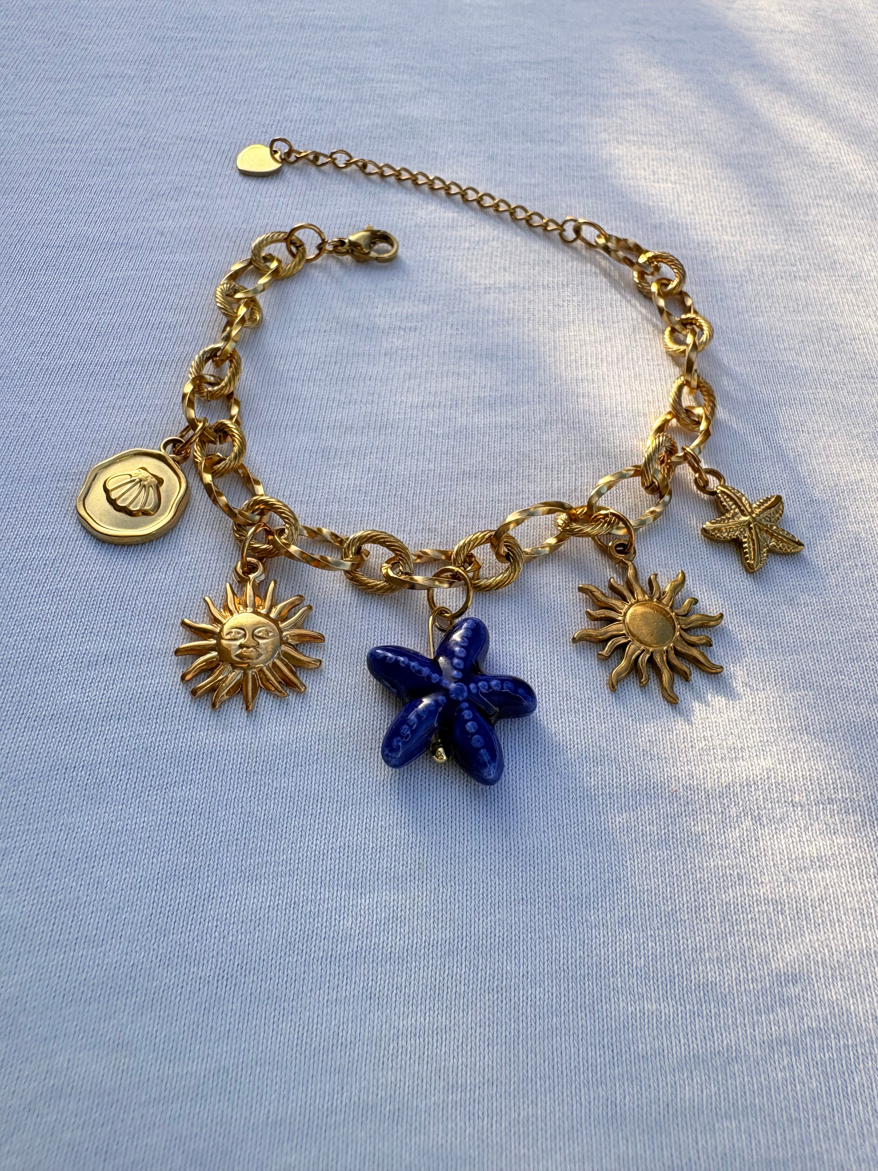 Bracelet breloque Spencer en acier inoxydable