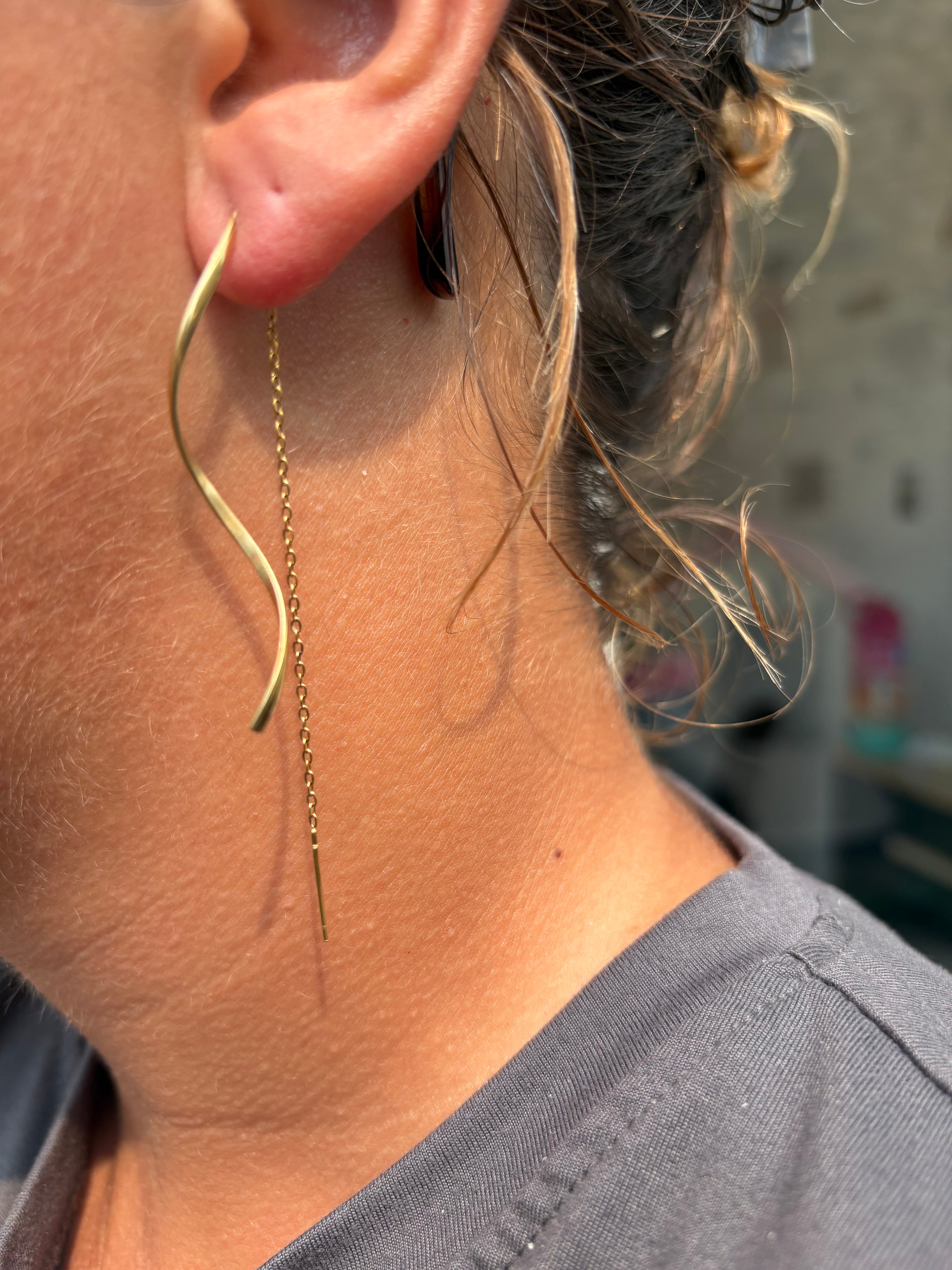 Paire de boucles d’oreilles Alison en acier inoxydable