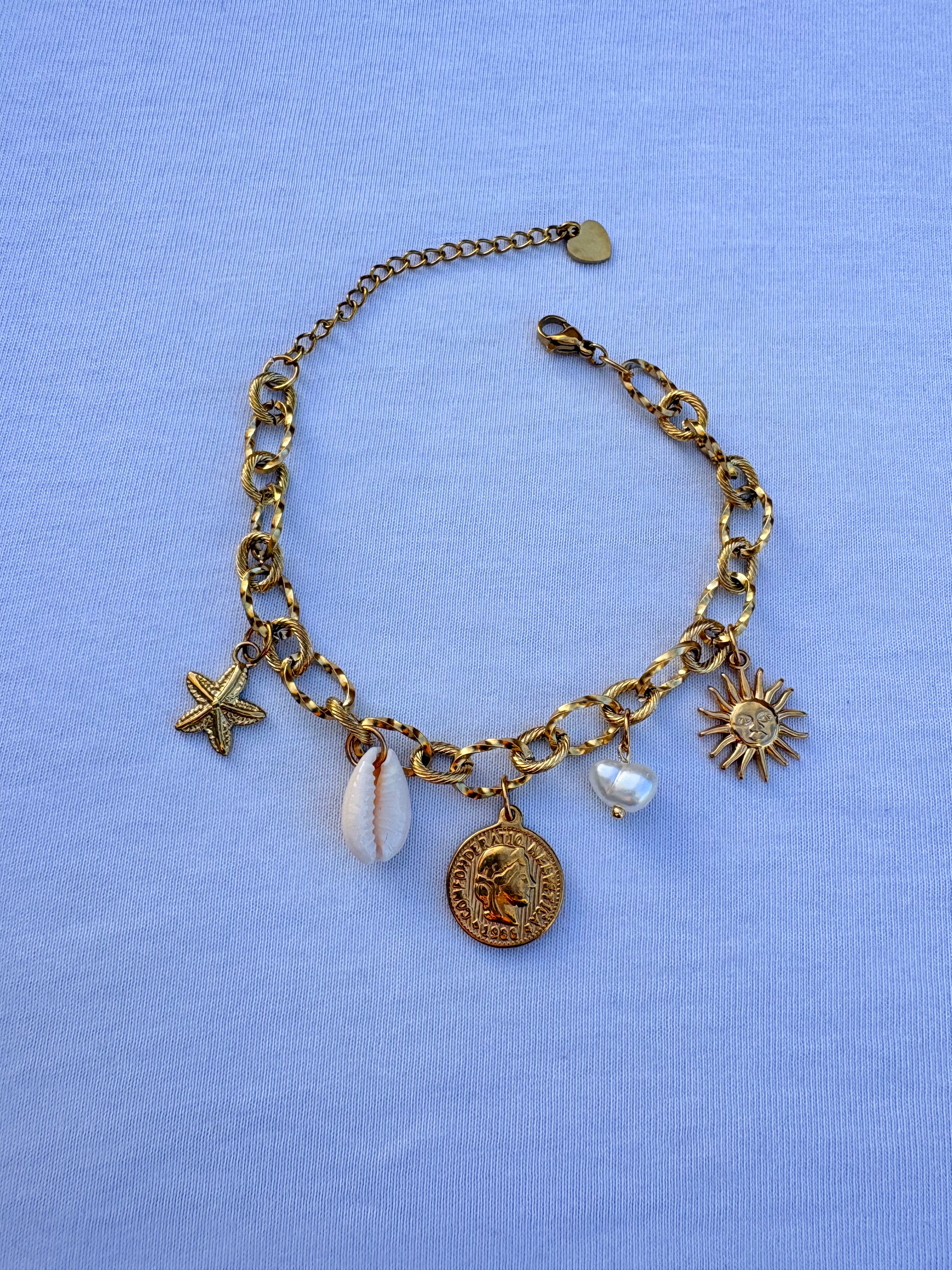 Bracelet johanna breloque en acier inoxydable