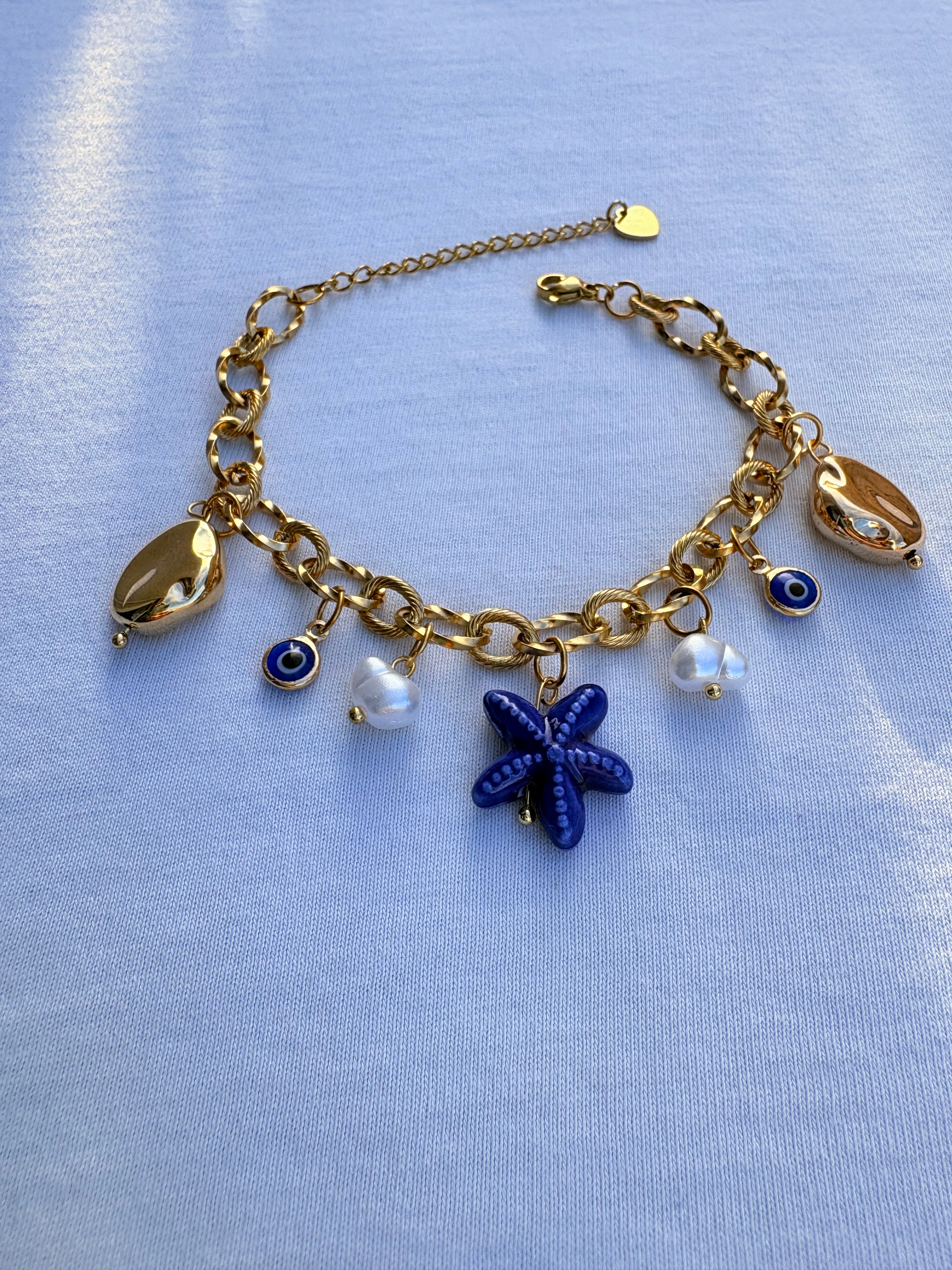 Bracelet breloque Shanon en acier inoxydable