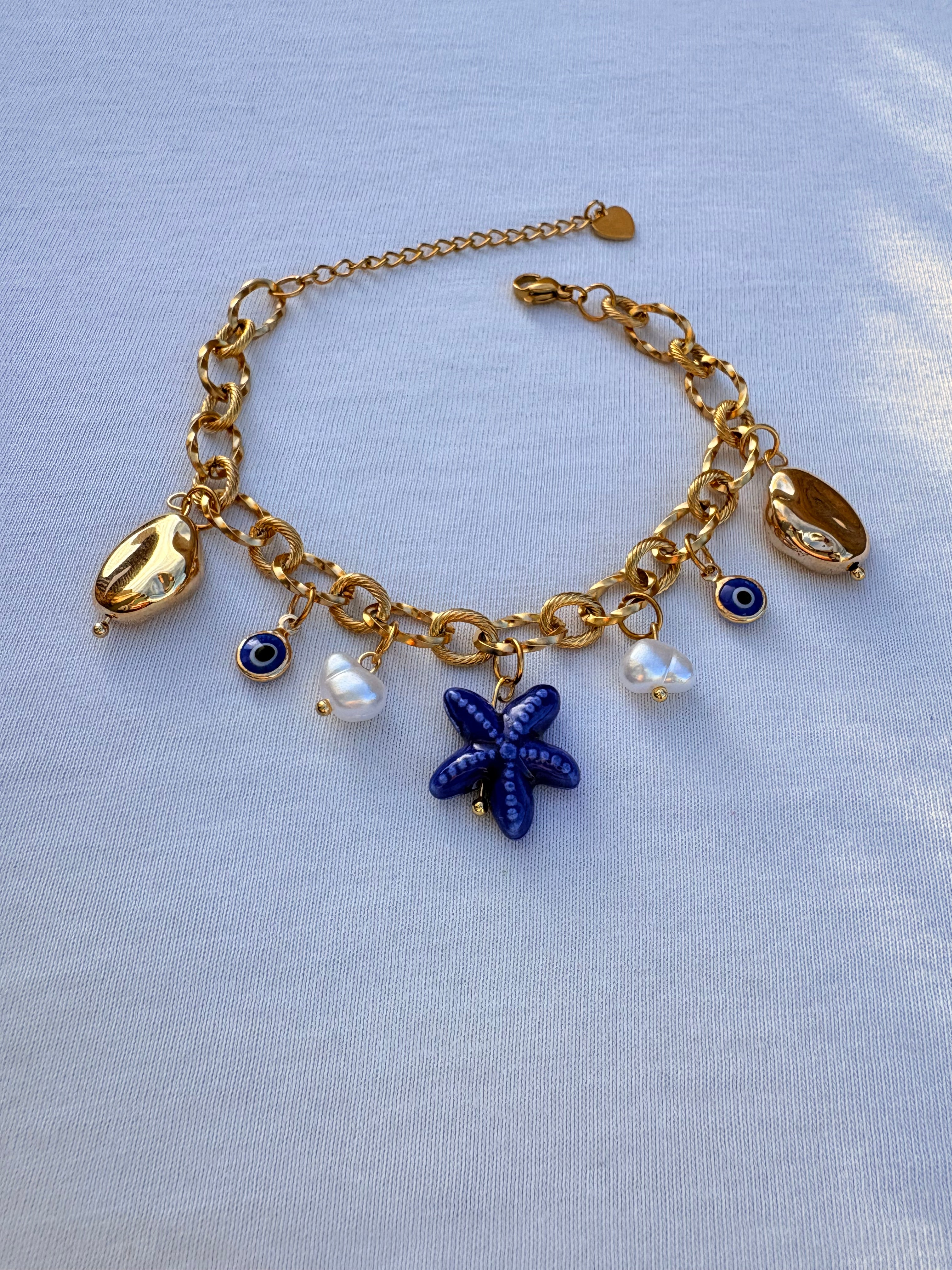 Bracelet breloque Shanon en acier inoxydable